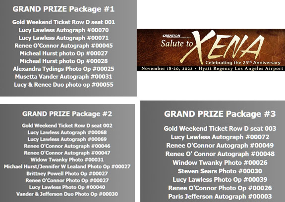 Win The ULTIMATE 2022 Xena Convention Package! Enter to Win!